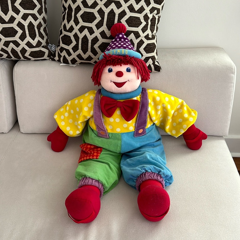 GYMBO THE CLOWN FROM GYMBOREE 3’DANCE WITH ME DOLL CORDUROY OUTFIT 2004 VINTAGE